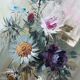 Table HST "Bouquet of Wild Flowers" signed early 20th century