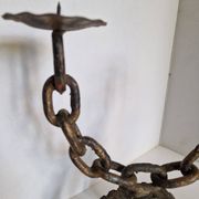 Paire de chandeliers, candélabres brutalistes, années 60-70