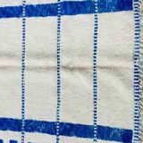 Handmade blue rug 250cm x 150cm