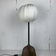 Brutalist bronze large cocoon table lamp, Dutch 1990s