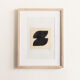 Painting on paper, Scandinavian style abstract illustration