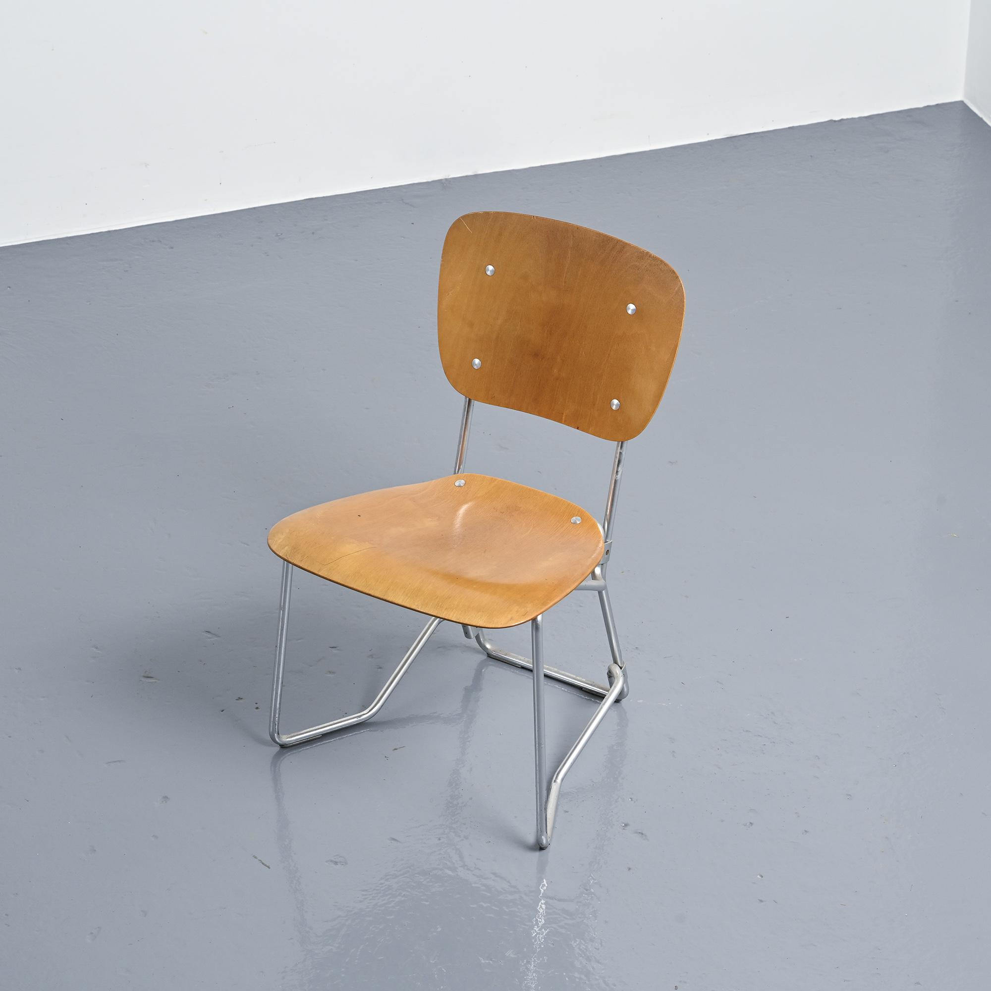 Suite de 6 chaises Alu-Flex par Armin Wirth, vers 1965