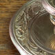 Hand candle holder, butterfly decoration, solid brass