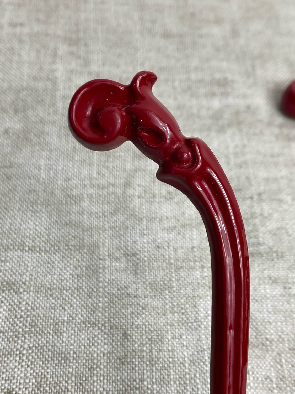 Enameled cast iron coat hooks