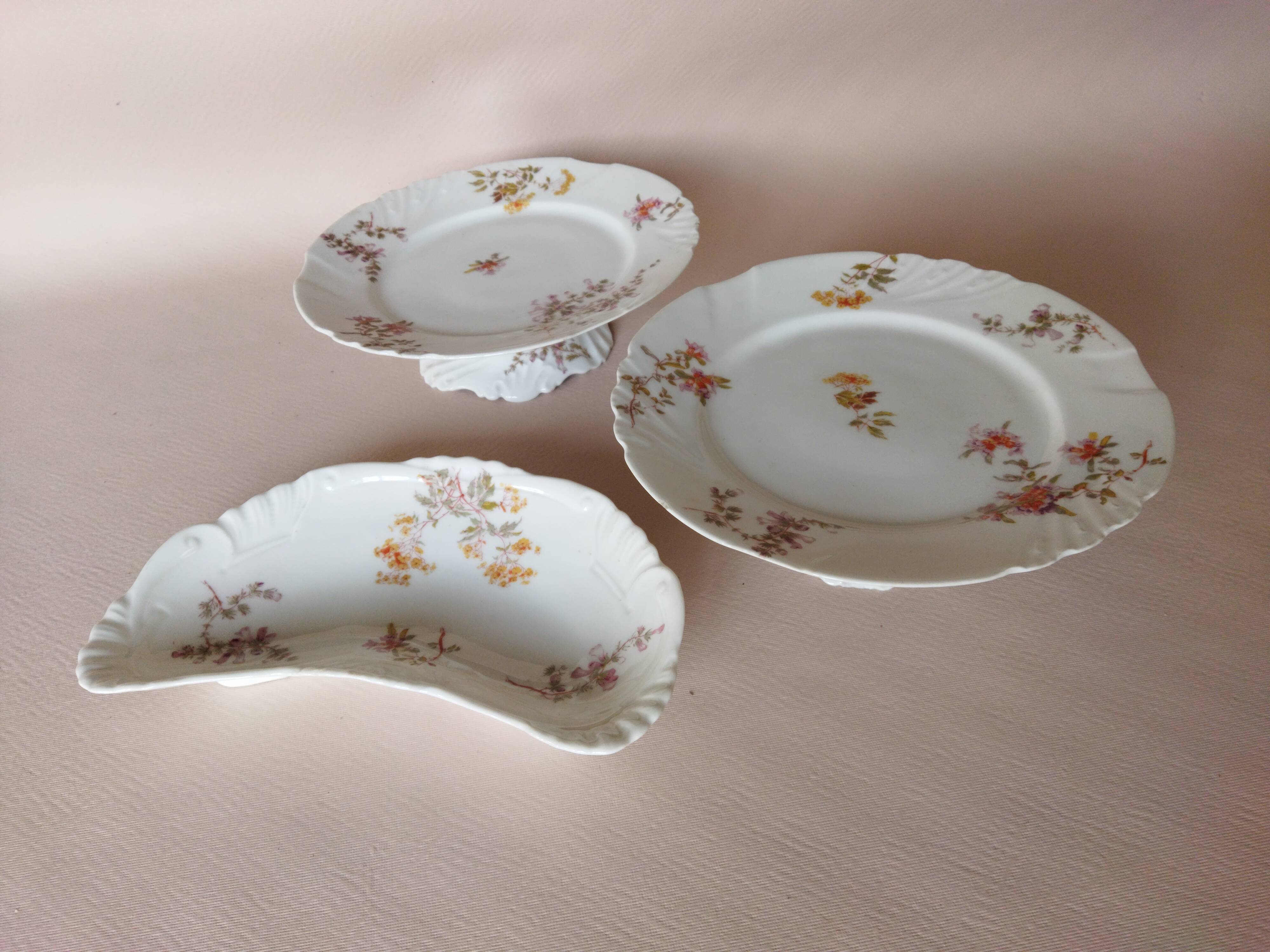 Porcelain mignardise service by Jean Pouyat (ca. 1900) Limoges