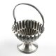 Art Nouveau sugar bowl, pewter or silver-plated metal, Sweden, early 20th century