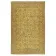 Vintage Handmade Turkish Wool Area Rug Overdyed in Yellow for Contemporary Interiors