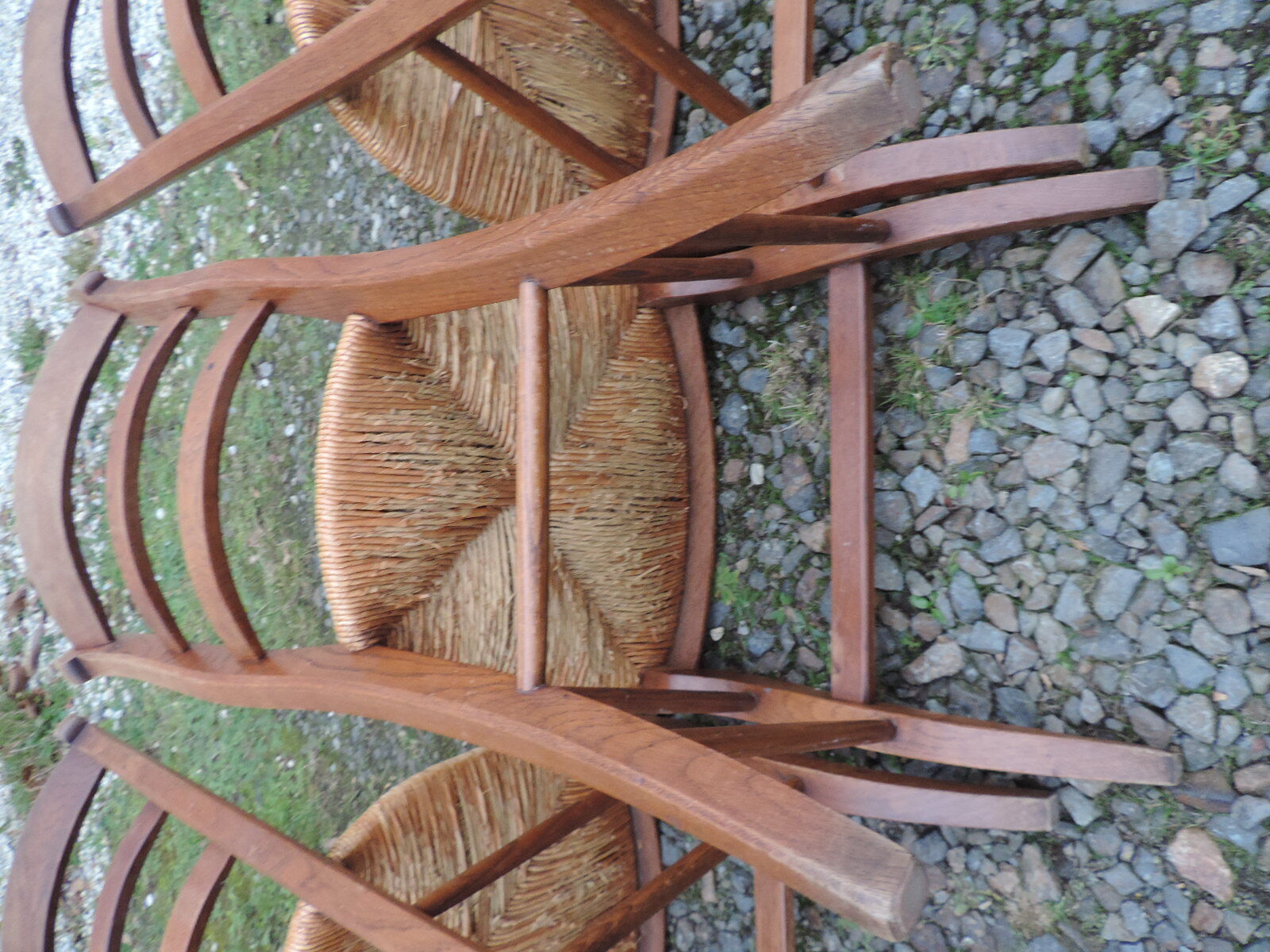 Set of six 1970 oak chairs
