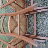 Set of six 1970 oak chairs