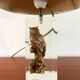 Vintage lamp with owl inclusion 70