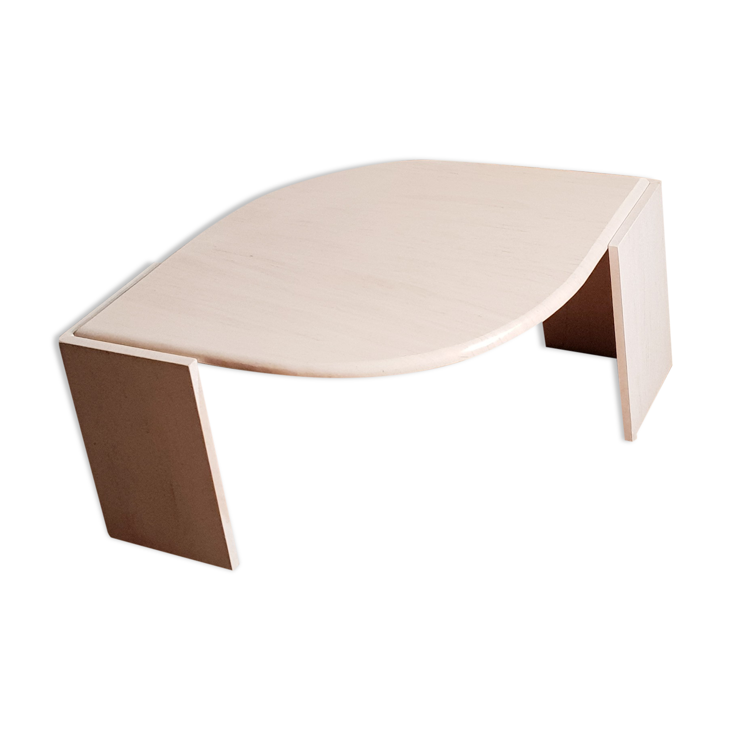 Travertine coffee table