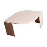 Travertine coffee table