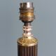 Antique column lamp in marble and gilded metal