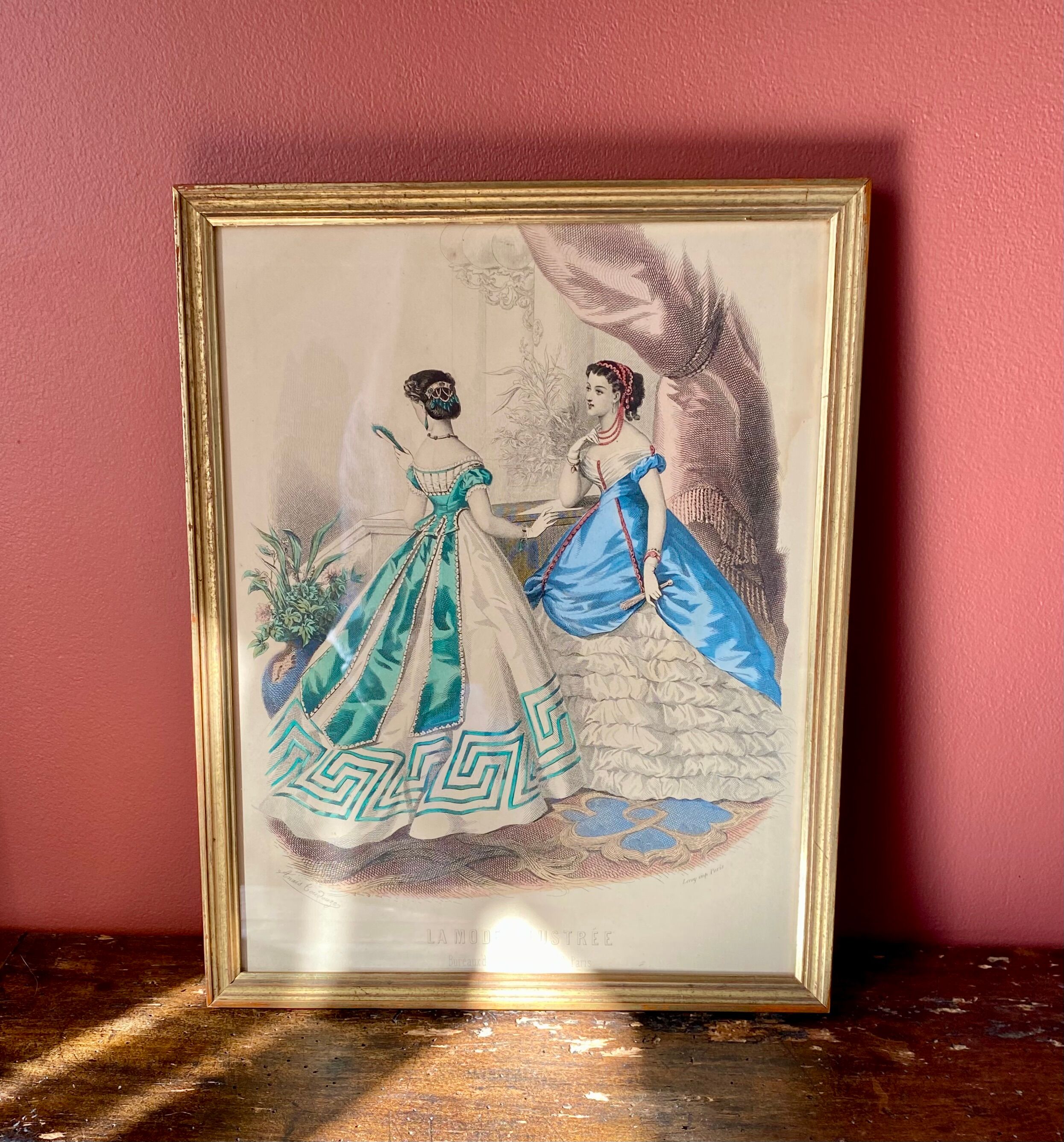 Engraving "Illustrated fashion" Anaïs Toudouze