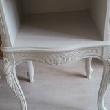 Louis XV style cherry wood bedside table