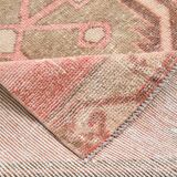 Red & Brown Classic Vintage Persian Runner Rug, 84x410Cm
