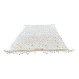 Beni Ouarain rug 300x200 cm – Natural wool with multicoloured patterns,