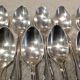 12 silver-plated metal teaspoons, Ercuis Valencay silversmith, 14.3cm