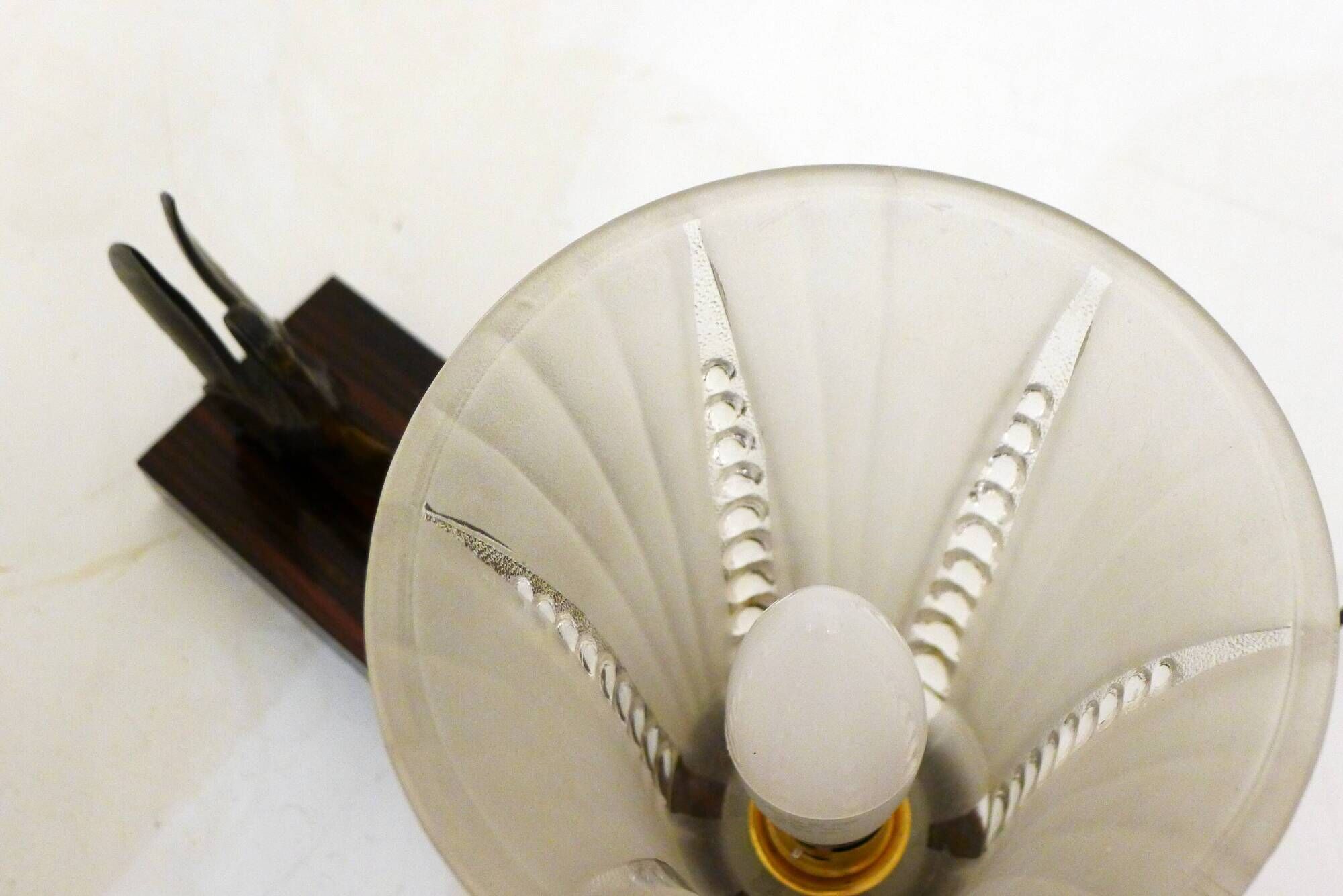 Lampe art déco cygnes à poser