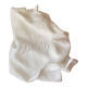 Old tablecloth in white cotton and monogram
