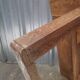 Vintage slatted oak bed base, 1950