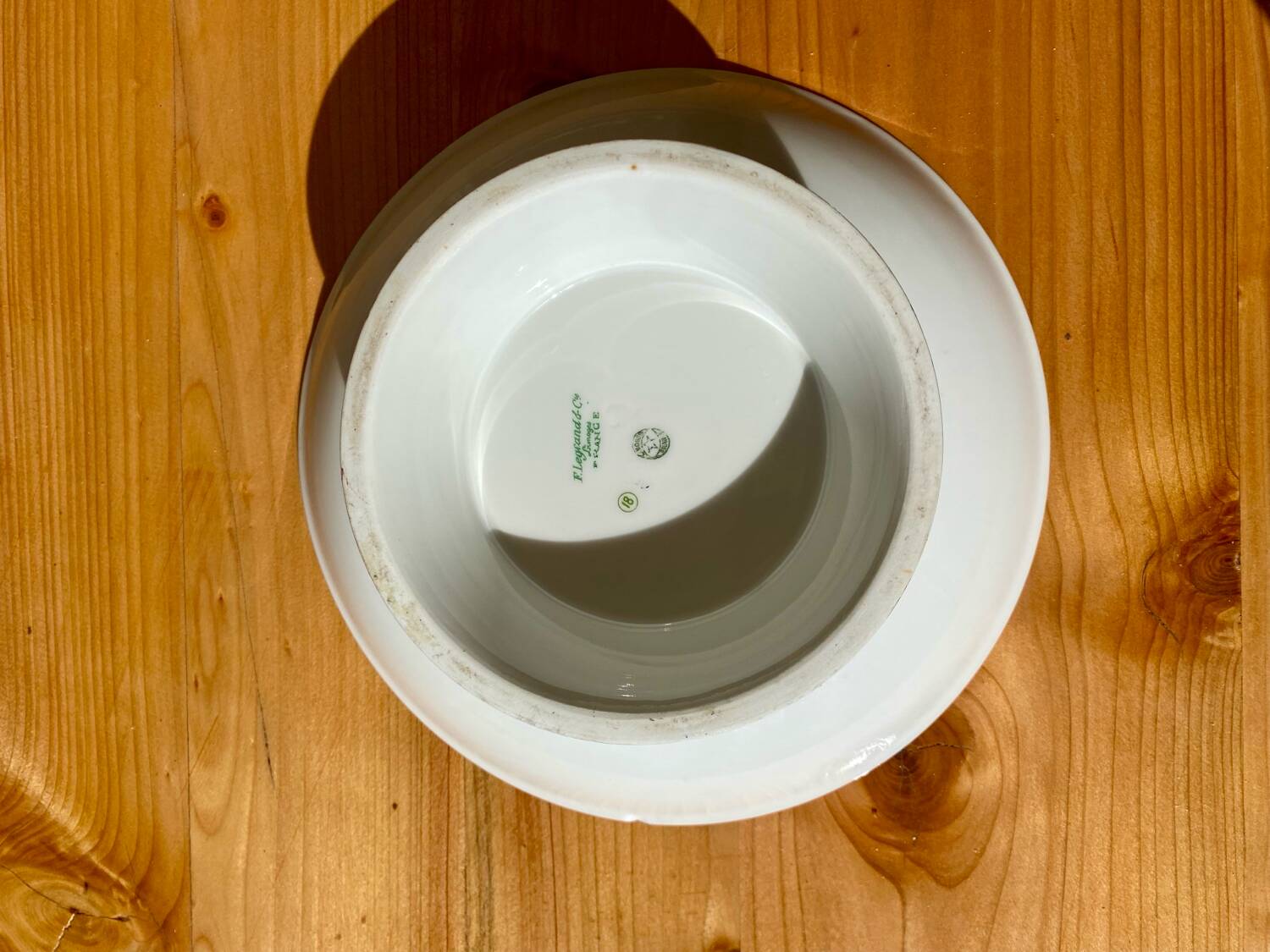 Limoges porcelain presentation cup