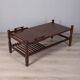 Vintage 1960s coffee table with pull-out tray, Italian design