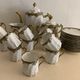Limoges porcelain coffee service - Chabrol and Poirier - Bac and Périgault - Early twentieth century