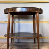 Art Nouveau period 2-tier table in Macassar ebony