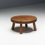 Brutalist Folk Art Coffee Table, France, 19th Century