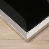 Art Deco Bauhaus Side Table in Black Lacquer & Chrome, Austria, 1920s