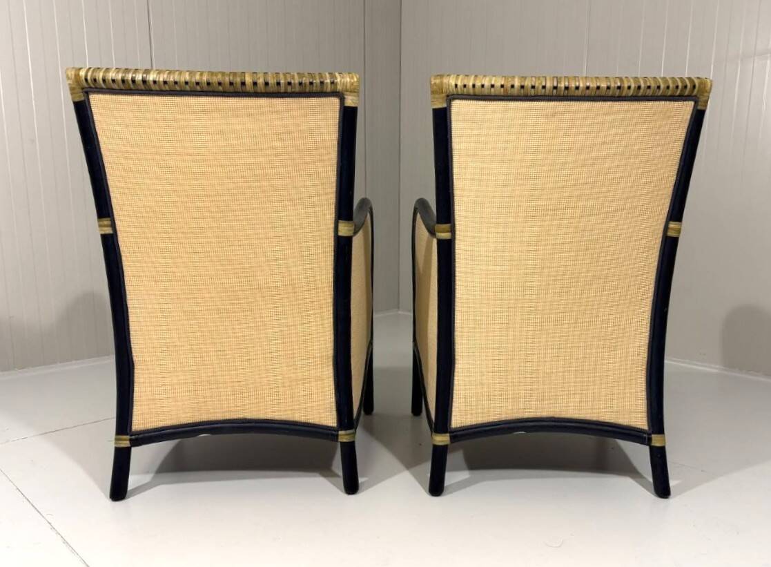 Gasparucci Italo rattan arm chairs Italy