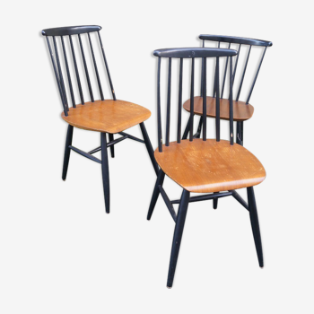 Lot de 3 chaises Fanett d'Ilmari Tapiovaara 1960