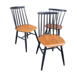 Lot of 3 chairs Fanett by Ilmari Tapiovaara 1960