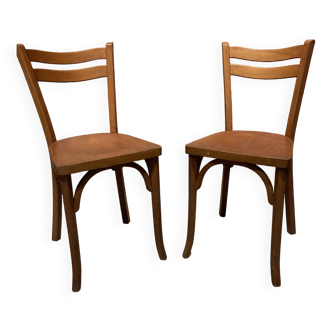 Paire de chaises en bois Baumann