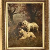 Henry Schouten (1864-1927) Hunting Dogs at Rest -