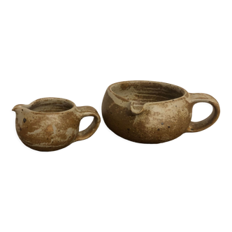 Lot pot grès
