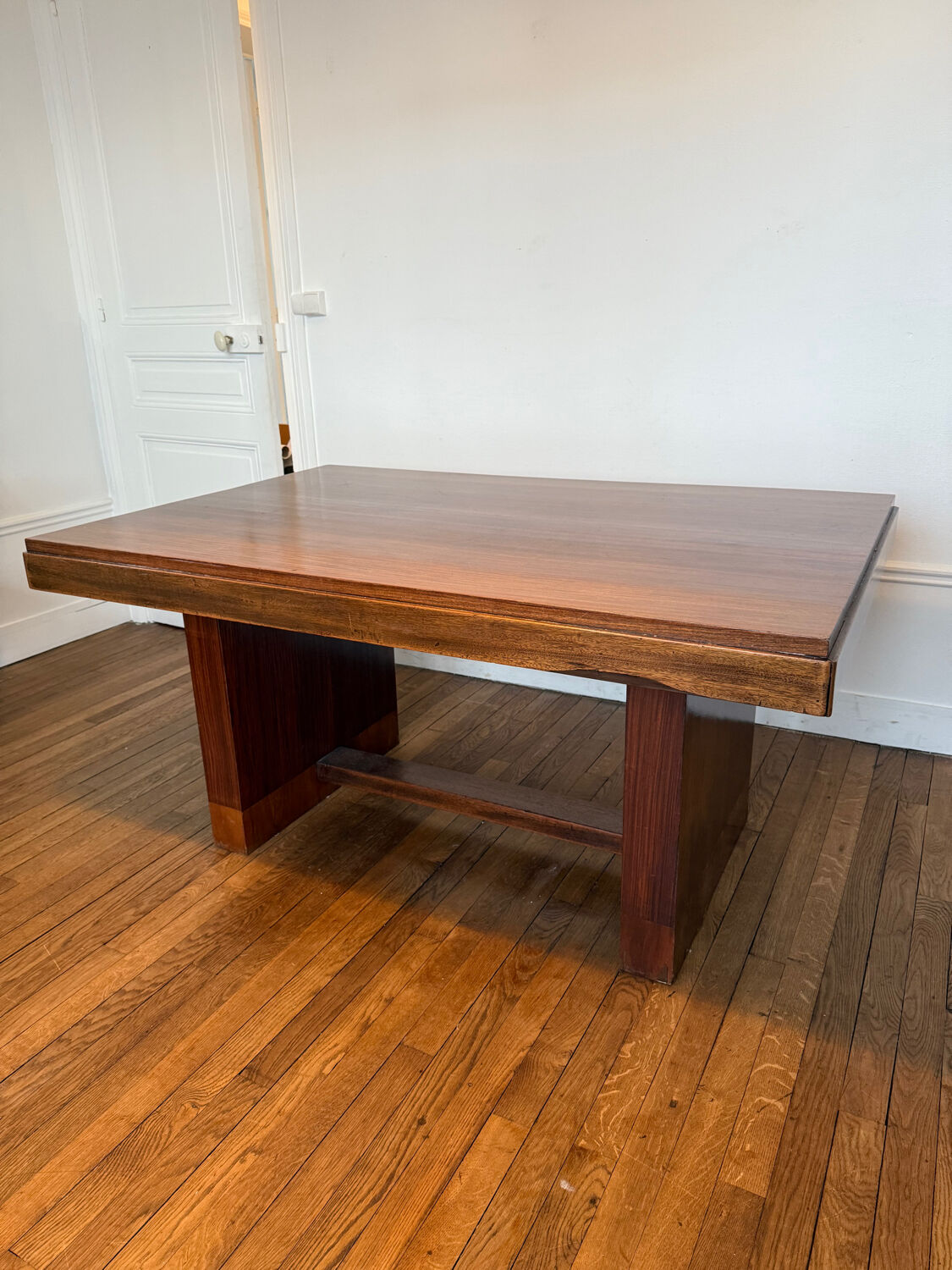 Art Deco solid wood dining table