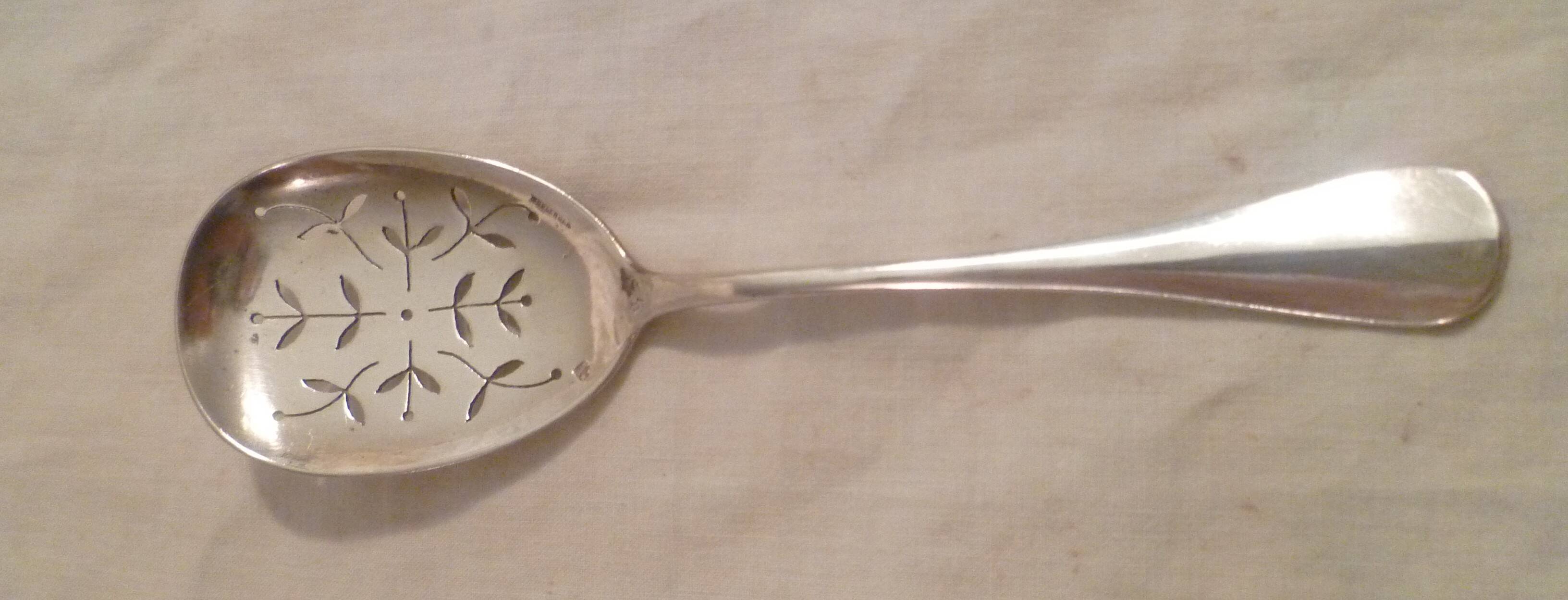 Olive spoon met.silver met silversmith boulenger art nouveau styl jugenstyl