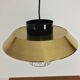 Scandinavian hanging lamp, brass and glass 1950