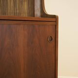 Walnut bookcase, Danish design, 1970s, designer: Johannes Sorth