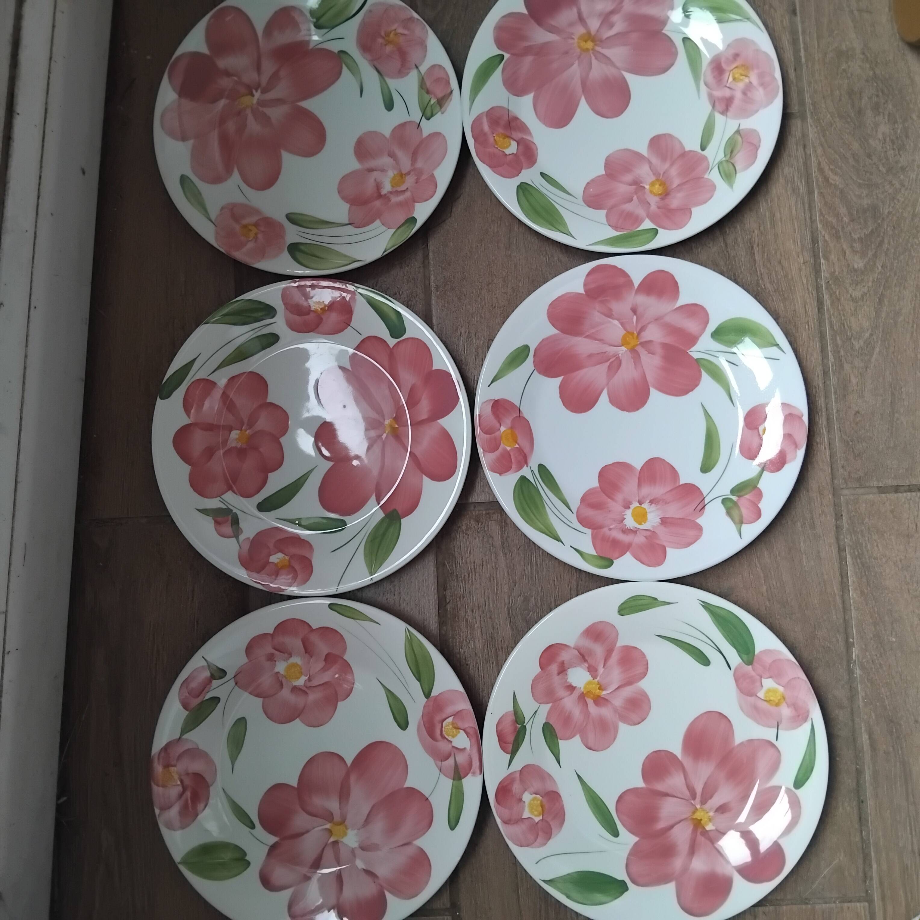 Set de 6 assiettes plates en céramique San Marciano