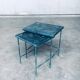 Postmodern Handmade Nesting Table Set by J. Berdou, France, 1980s, Set of 2