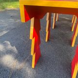 Handcrafted wooden bench