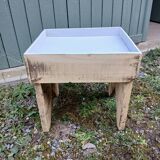 Petite table d'appoint ancienne en bois