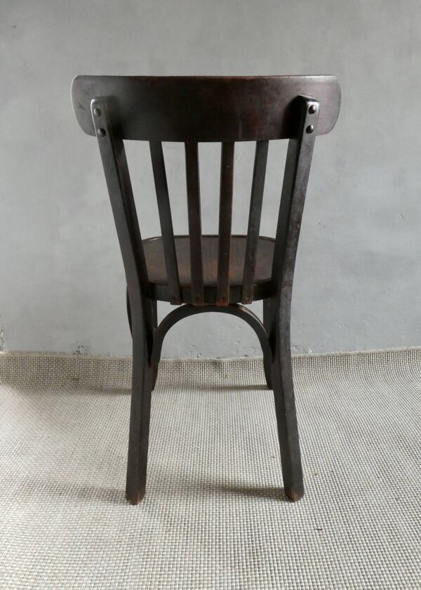 Chaise de bistrot Baumann, couleur acajou