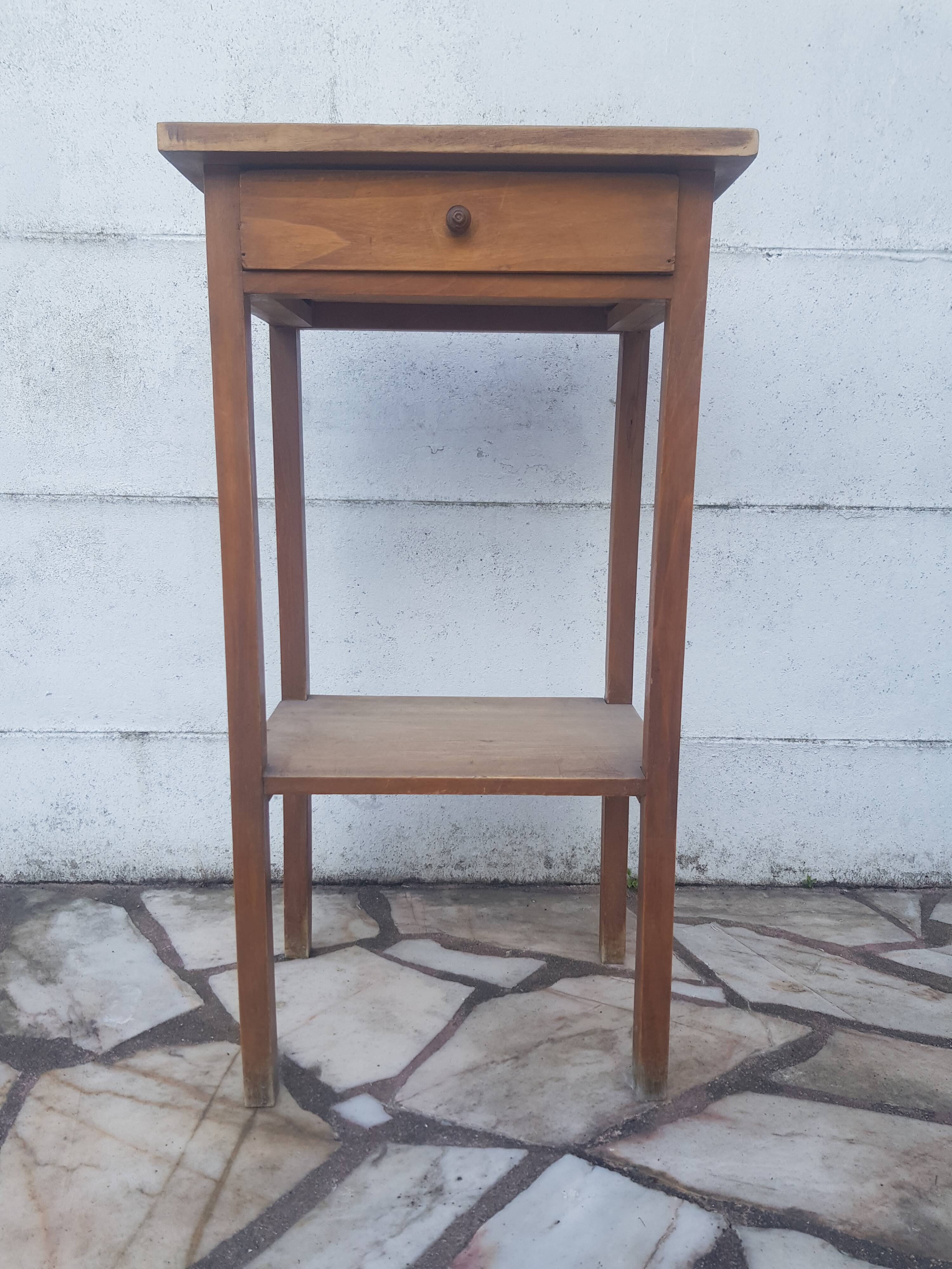 Vintage oak side table