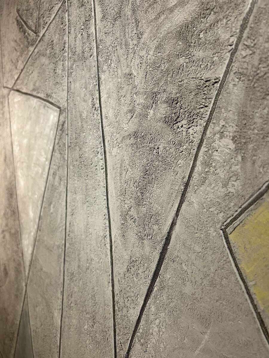 Georges Ferrato - Brutalist painting Cement on canvas