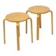 Set of 2 Vintage IKEA Frosta Stools, Beech Wood, 1990s