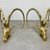 Hollywood Regency Ibex Coffee Table, Brass